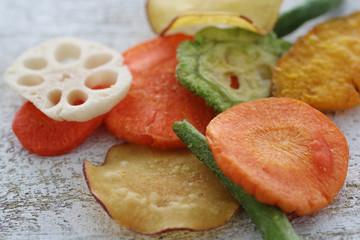 野菜と果物のチップス