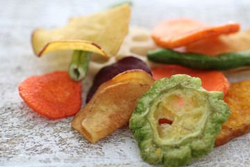 野菜と果物のチップス