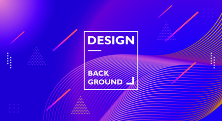 Colourful geometric background. Fluid shapes composition. Abstract background with purple and blue gradient. curvy, wavy, fluid, flowing, irregular shapes. suitable for background, landing page.