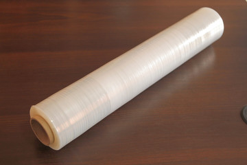 stretch, film, packaging, white, on the table