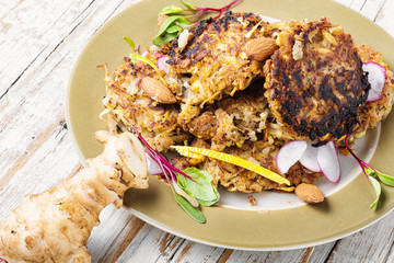Jerusalem artichoke cutlets