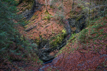 Partnachklamm in Garmisch-Partenkirchen, a canyon in germany