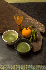 日本茶　抹茶　Image of Japanese traditional matcha 