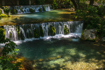 Waterfalls at Kria, Herkyna river, Livadeia