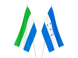 Honduras and Sierra Leone flags