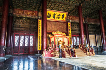 Throne of Chinese King, Forbidden City, China