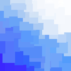 Geometric design, squares Mosaic background image, Gradient blue pattern.