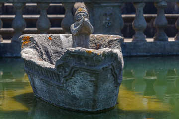 LANTE / ITALY - JULY 2015: The Renascence palace park of Lante, Italy