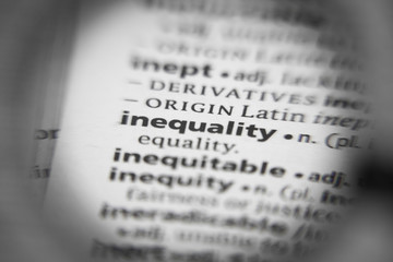 Word or phrase inequality in a dictionary.
