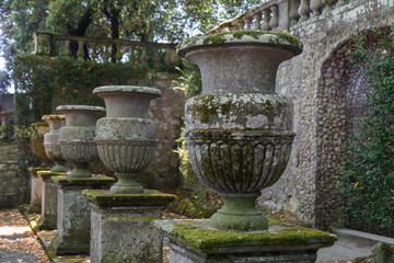LANTE / ITALY - JULY 2015: The Renascence palace park of Lante, Italy
