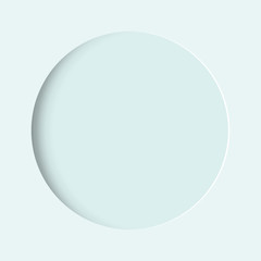 circle paper cut background, vector illustration.