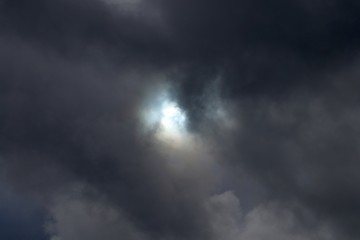 Obraz premium Dramatically sky with clouds