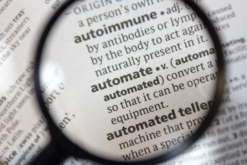 The word of phrase - automate - in a dictionary.