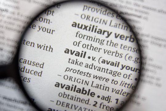 The word of phrase - avail - in a dictionary.