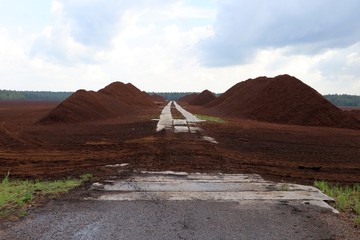 Peat extraction area