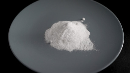 Ingredients and products in the kitchen. Soda is widely used to make dough.