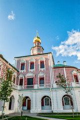 resurrection Cathedral in the new Jerusalem monastery on a Sunny summer day. Tourist attractions in Russia