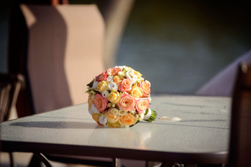 Wedding bouquet. Bride's flowers