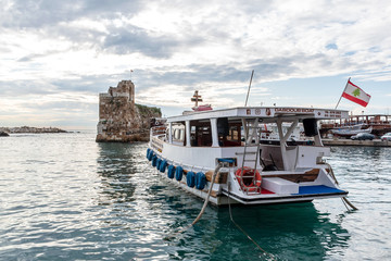 Fototapeta na wymiar Fishing boat port Byblos