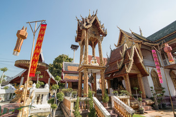 Obraz premium THAILAND LAMPHUN WAT MAHAWAN