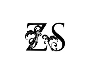 Classy Z, S and ZS Vintage Letter Logo Design