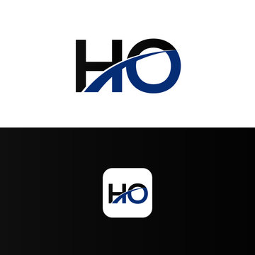 HO Logo Letter Design Template Element