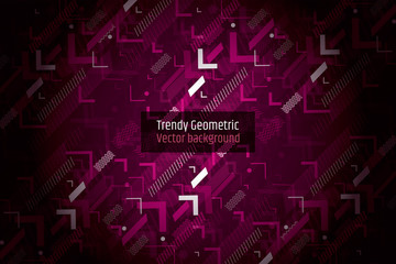 Trendy abstract geometric background