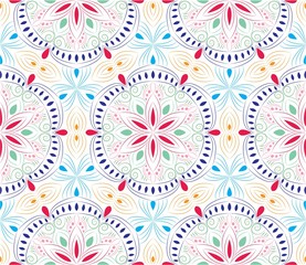 Luxury background vector. Oriental mandala royal pattern seamless
