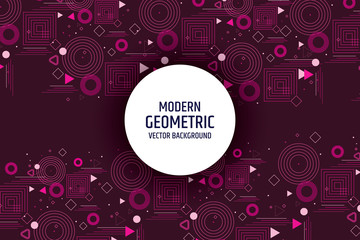 Obraz premium Retro abstract geometric background