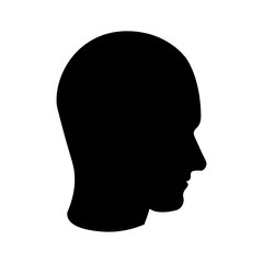 Head icon sign – for stock vector illustration.