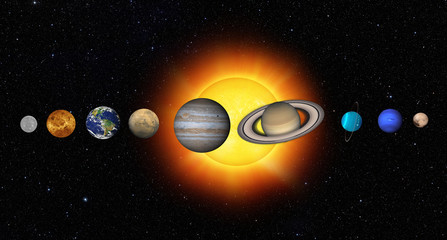 Solar System "Elements of this image furnished by NASA "