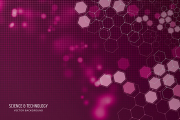 Hexagonal Medical background