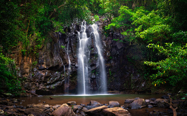The Ellinjaa Falls is a ledge waterfall that is located on Ellinjaa Creek, on the Atherton Tableland in the North region of Queensland, Australia. Landscape Photography. 