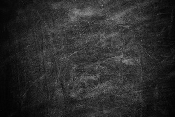 Fototapeta na wymiar Dirty black chalkboard as background. Space for text