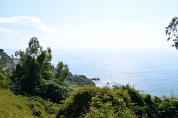 landscape sea from mountain on sea in Vietnam