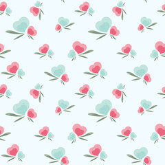 Seamless pattern with hearts for valentines day design. Pattern for fabric, textile, wrapping paper, wallpaper, background for a wedding, invitation card. vector illustration