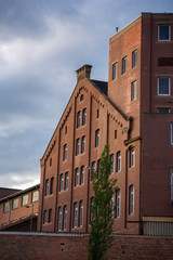 old brick building from industrial era