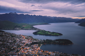Iconic view of Queenstown, New Zealand