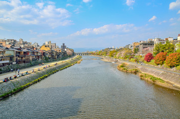 Obraz premium 京都の鴨川