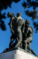 Fototapeta na wymiar War Memorial In St. Giusto Hill, Italy, Trieste