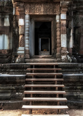 Fototapeta na wymiar Ruins of Angkor Wat Hindu temple complex Cambodia.