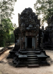 Angkor complex tourist attraction Angkor Wat Archaeological Park in Siem Reap Cambodia
