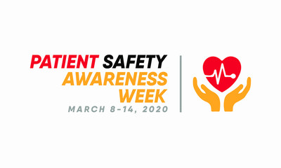 Vector illustration on the theme of Patient safety awareness week in March.