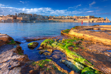 Fototapeta premium Beautiful architecture in Valletta, the capital of Malta