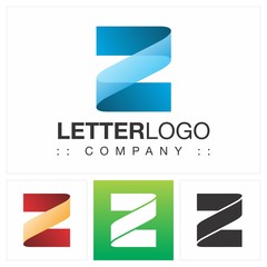 Letter Z (Typography) Vector Symbol Company Logo (Logotype). 3d Geometric Paper Fold (Origami) Layered Spiral Style Icon Illustration. Elegant Identity Concept Design Idea Brand Template.