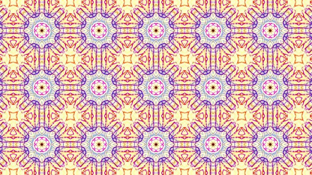 Beautiful multi-colored kaleidoscope pattern. three-dimensional abstract animation. Background. 3d render