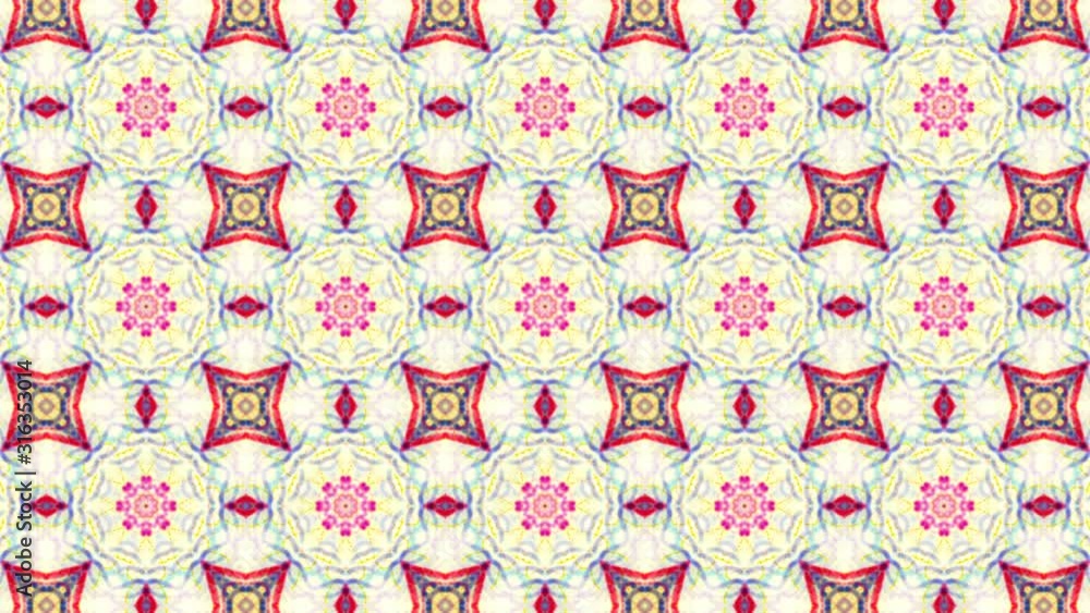 Poster beautiful multi-colored kaleidoscope pattern. three-dimensional abstract animation. background. 3d r