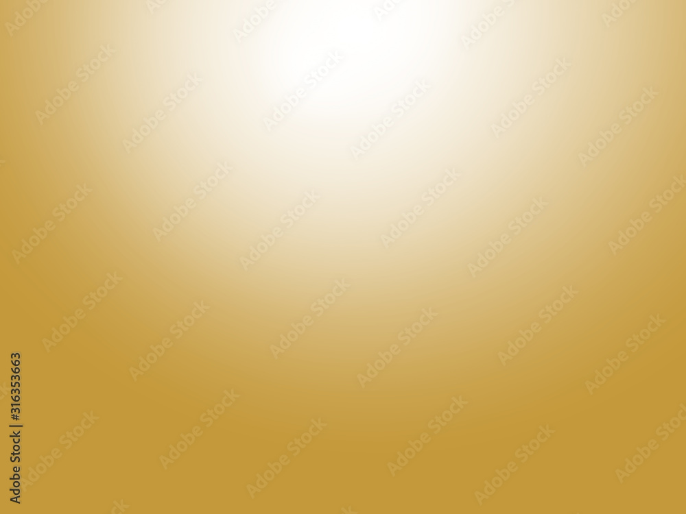 Poster gold gradient with white soft glowing for abstract background