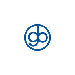 initial letter gb or bg logo vector design - obrazy, fototapety, plakaty