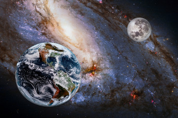 Earth - High resolution beautiful art presents planet of the solar system. This image elements...